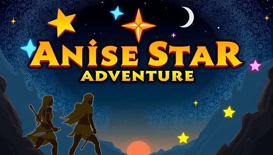 Anise Star Adventure Official Cover Art Anise Star Adventure game cover featuring ancient Indian warriors, celestial beings, and a glowing anise star against a night sky