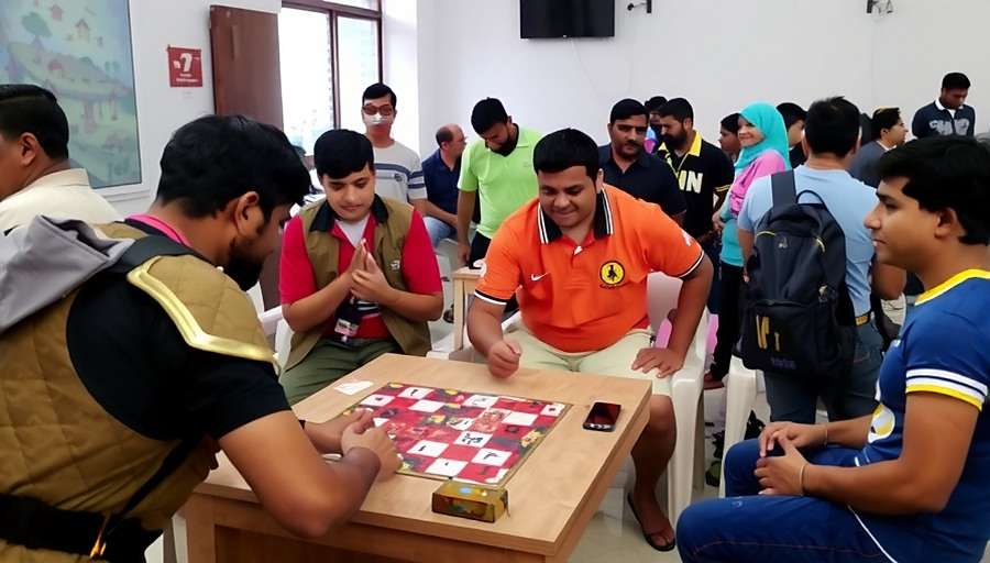 Anise Star Adventure Community Meetup Anise Star Adventure community meetup in Bengaluru with players dressed as game characters, participating in traditional games and contests